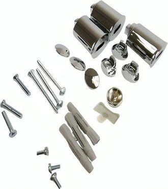 Atlantic Kit De Montaje Del Radiador Doris Cromo Curvo