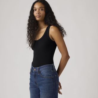 Levi's Hayes Ribbed Tank Top - Womens - XL - Black