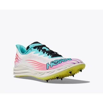 Hoka One One Crescendo MD 2 Mens White Cielo Blue Running Spikes MEW1895