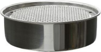 Trade Shop Trade Shop - Grattugia Per Formaggio Verdure In Acciaio Inox Con Contenitore 18 Cm