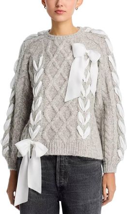 LoveShackFancy Kloss Pullover In Grey