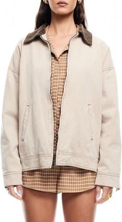 Lioness Workwear Water Repellent Cotton Jacket in Stone at Nordstrom Rack, Size X-Large