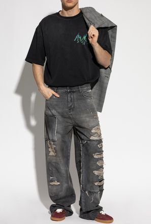 Amiri T-shirt With Logo, Mens, Black