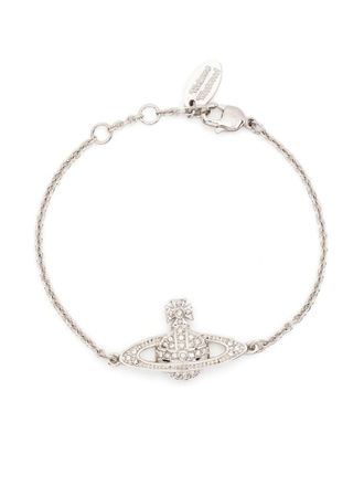 Vivienne Westwood Bracciale a catena Bas Relief mini - Argento