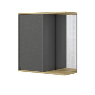 Vicco Armario Con Espejo De Ba&ntilde;o Livia, Antracita, 60 X 63 Cm