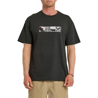 Quiksilver Vortex Cotton Graphic T-Shirt in Phantom at Nordstrom, Size Xx-Large