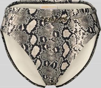 Michael Kors High Waist Bikini-Slip Modell BOHO PYTHON in Black, Gr&ouml;&szlig;e XS