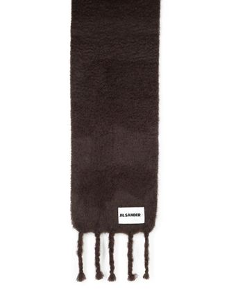 Jil Sander Mohair And Chocolate Wool Scarf