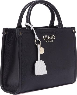 Liu Jo Womens Tote Bag Small Black Polyurethane (pu) Handbags Hand