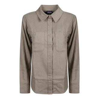 Patagonia Shirts, female, Gray, Size: M Fjord Flannel Shirt