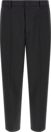 Jil Sander Heren, Broeken, Zwart, Maat: XL Gabardine
