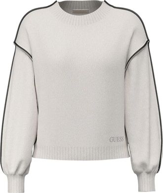 Guess Truien - Dames - Ronde hals truien - Wit - M - Wol - Truien & Vesten
