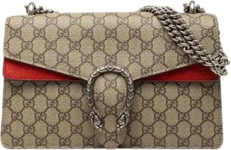 Gucci Pre-owned Dionysus Schoudertas - Dames - Vintage Schoudertas - Beige - ONE Size - Leer - Vintage