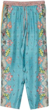 Pierre-Louis Mascia Pierre Louis Mascia Womens Printed Silk Trousers