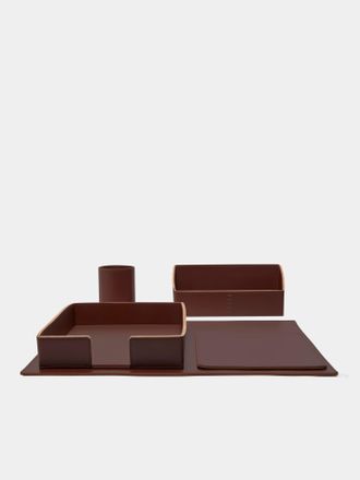 Rabitti 1969 Todi Leather Desk Set