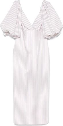 Luisa Spagnoli Abito midi in cotone - Bianco