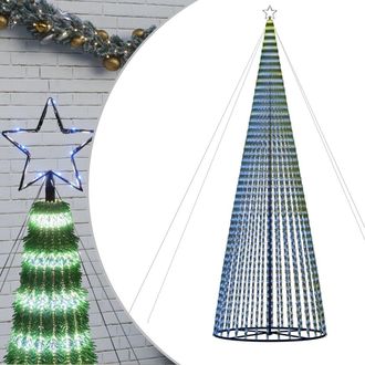 vidaXL &Aacute;rbol De Navidad Led 1544 Leds Azul 500 Cm Vidaxl