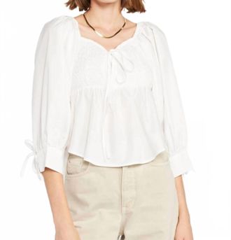 En Saison Estela Blouse In White