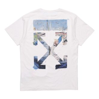 Off-white c/o virgil abloh mens colored arrows short sleeve oversize tee OMAA038R191850120288
