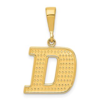 Diamond2Deal 10k Yellow Gold Initial D Pendant