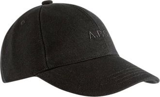A.P.C. Charlie Baseball Cap - male - A.P.C. - Hats & Caps - Black - 54 CM - Accessories