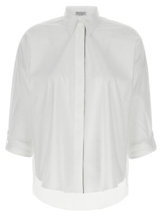 Brunello Cucinelli Shiny Trim Shirt