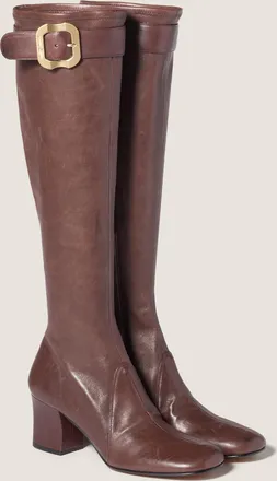 Miu Miu Nappa leather boots with buckle