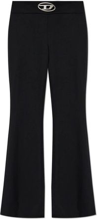 Diesel P-Erseus Broek - Dames - Wijde Broeken - Zwart - XS - Wol - Broeken