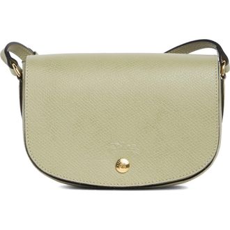 Longchamp &Eacute;pure Leather Crossbody Bag in Almond Green at Nordstrom