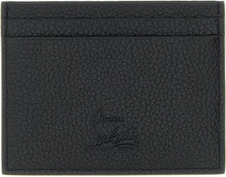 Christian Louboutin Womens Black Calfskin Cardholder Accessory