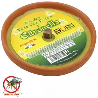 Trade Shop Trade Shop - Confecto 10 X Candela Citronella En Terracotta Diametro 15 Cm Antizance