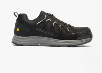 Skechers 200127EC/BLK MALAD II Mens Safety Trainers Black Textile - Size UK 12