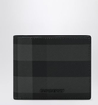 Burberry Grey Check bi-fold wallet