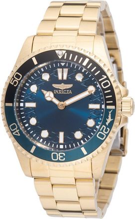 Invicta Pro Diver 49707 Heren Horloge - Quartz Uurwerk - Roestvrij Staal met blauwe Wijzerplaat - 43mm