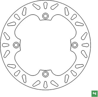 OEM Disco De Freno Delantero Newfren Para Honda Xl 650v Transalp 00-07 Xl 700v Transalp 08-11 (256x144x4.0) (4x10.5mm)
