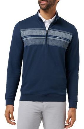Travis Mathew Marina Nights Quarter Zip Pullover in Total Eclipse at Nordstrom Rack, Size Small