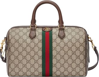 Gucci (WMNS) Gucci Ophidia GG Medium Top Handle Bag Beige Ebony 772065-96IWG-8745