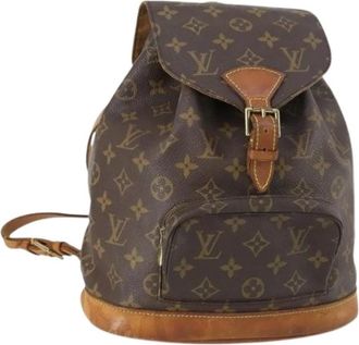 Louis Vuitton Pre-owned Vintage Canvas Rugzak - Dames - Vintage Rugzakken - Bruin - ONE Size - Vintage