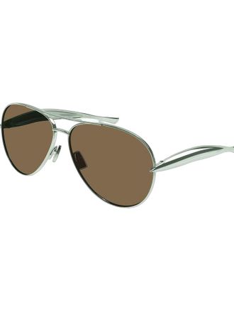 Bottega Veneta Unisex Sunglasses Green Metal