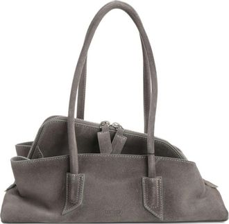 The Attico Grey La Passeggiata Small Shoulder Bag