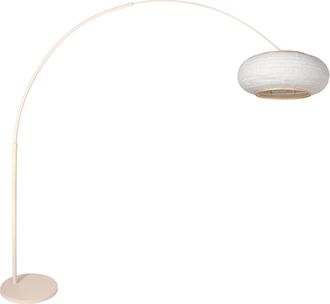 Steinhauer L&aacute;mpara De Pie - Crema - Sparkled Light - Madera Lino Metal - &Oslash;
