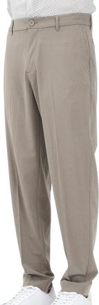 A|X Armani Exchange Taupe Straight-Leg Wool-Blend Pants