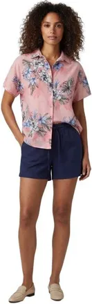 Lords of Harlech Womens Drawstring Linen Short in Navy at Nordstrom, Size Xx-Large