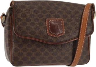 Celine Pre-owned Cross Body Bags, female, Brown, Size: ONE SIZE Pre-owned Vintage Leather Crossbody Bag