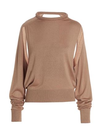 RAMAEL Womens Cut Out Insert Top Sweater