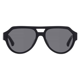 Dolce & Gabbana Grey Mirror Black Pilot Mens Sunglasses DG4466F 25256G 56