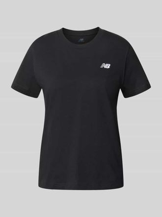 New Balance Regular Fit T-Shirt mit Logo-Stitching in Black, Gr&ouml;&szlig;e XL