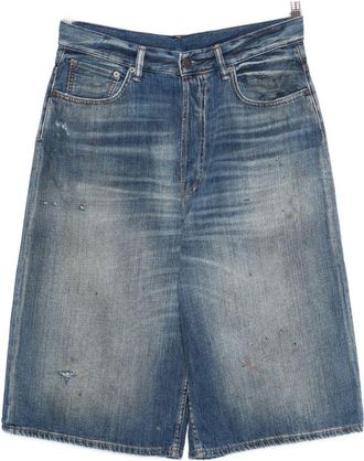 Acne Studios Shorts vaqueros de algod&oacute;n
