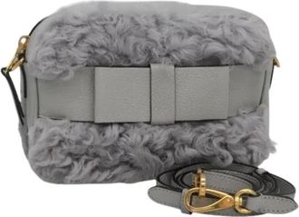 Miu Miu Pre-owned Schoudertas - Dames - Vintage Schoudertas - Grijs - ONE Size - Leer - Vintage