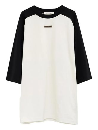 Fear of God Baseball T-shirt met contrasterende mouwen - Beige